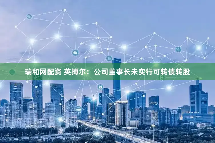 瑞和网配资 英搏尔：公司董事长未实行可转债转股